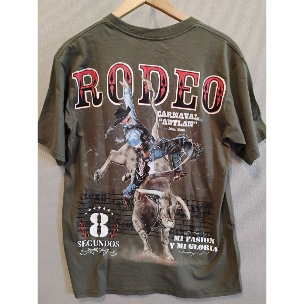 Autlan Jalisco Mexico 8 Segundos Rodeo T Shirt Size Large